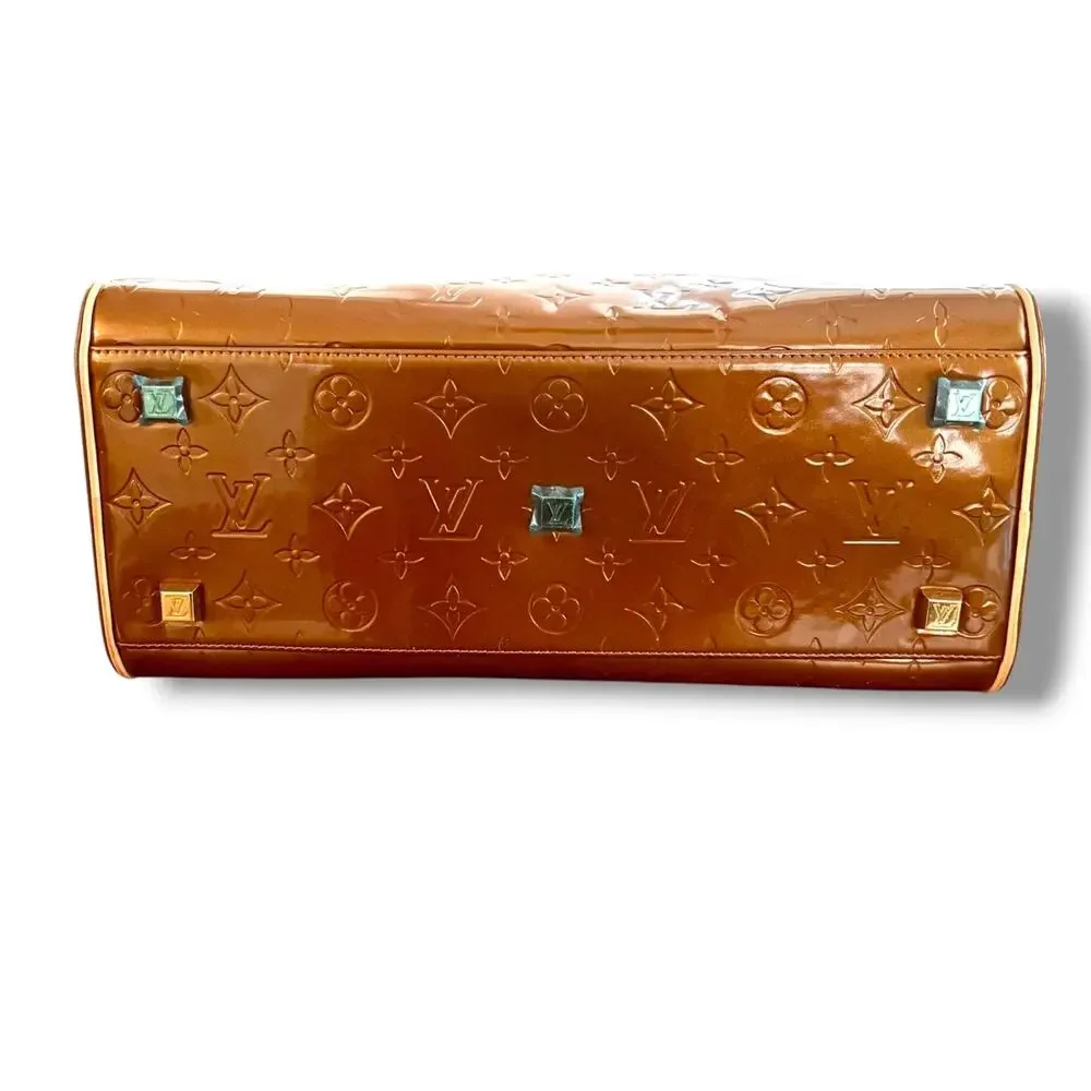 Authentic Louis Vuitton Handbag Tompkins Square Bronze Monogram Vernis Vintage
